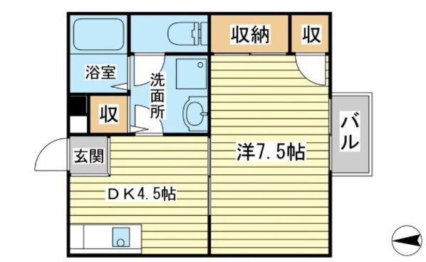 山陽網干駅 徒歩9分 1階の物件間取画像